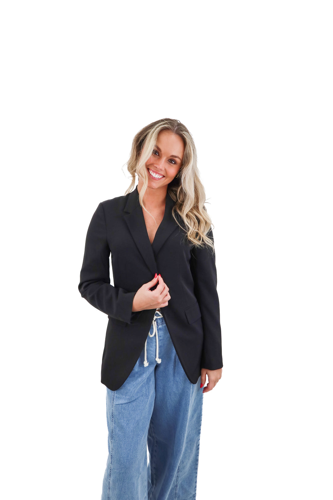h&m black blazer (xs)
