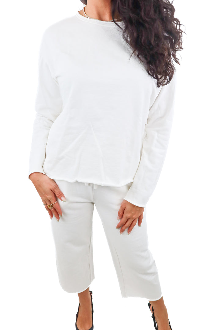 Cozy Earth white top and pants set (S)