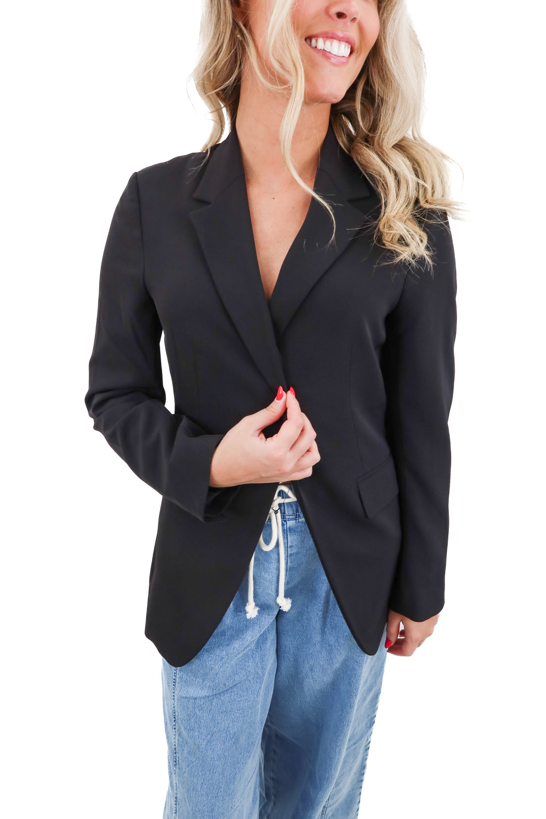 h&m black blazer (xs)