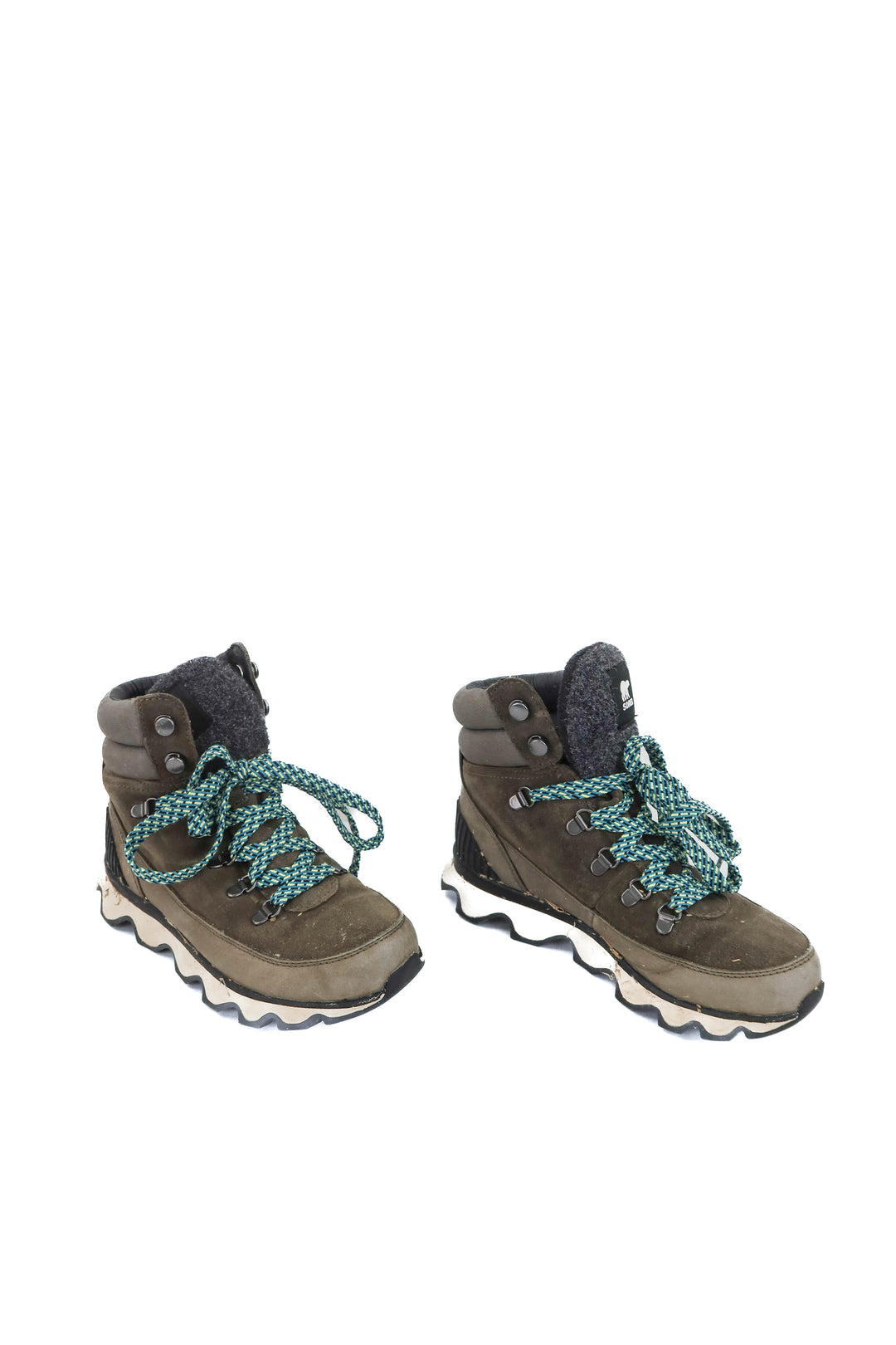 sorel hunter green hiking boots (7)