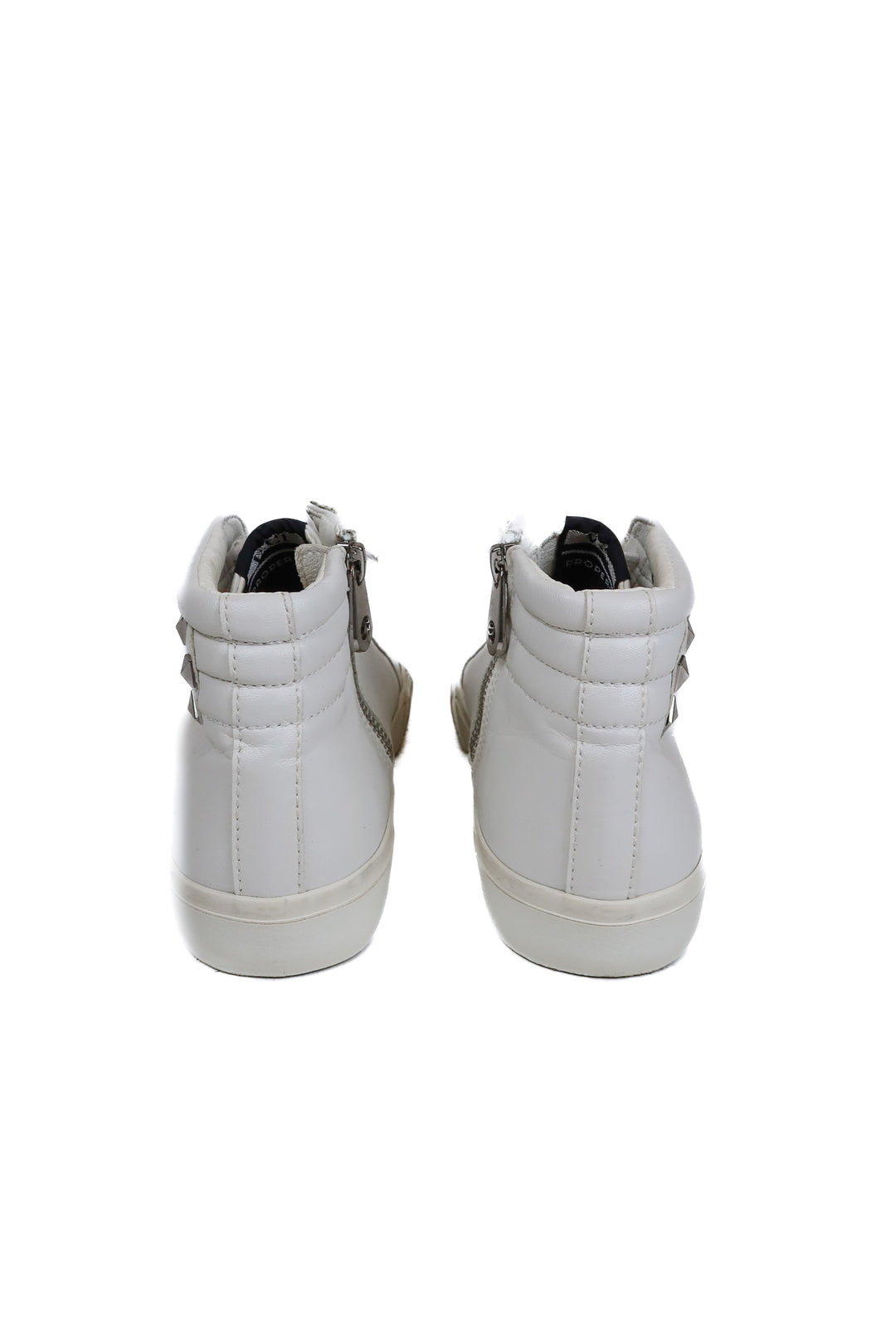 Vici white leather studded sneaker (6.5)