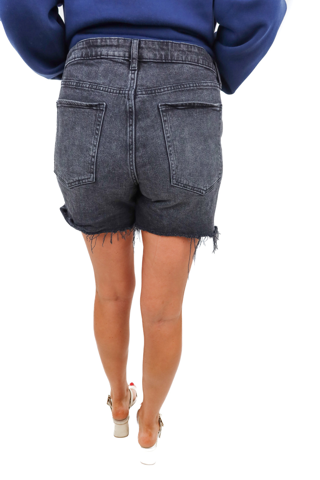 old navy black cut off shorts (12)