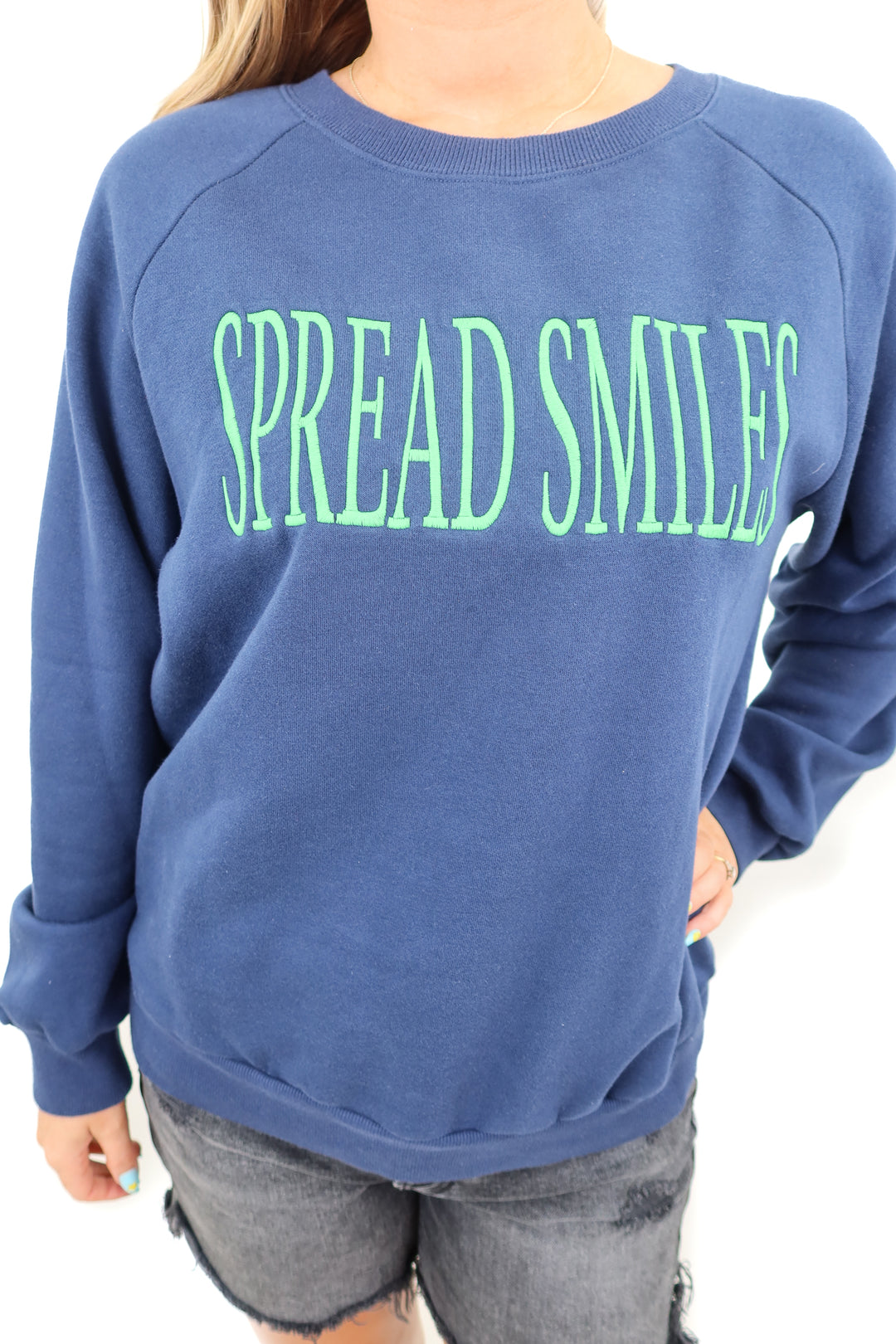 the cuddle colab navy sweatshirt (M)