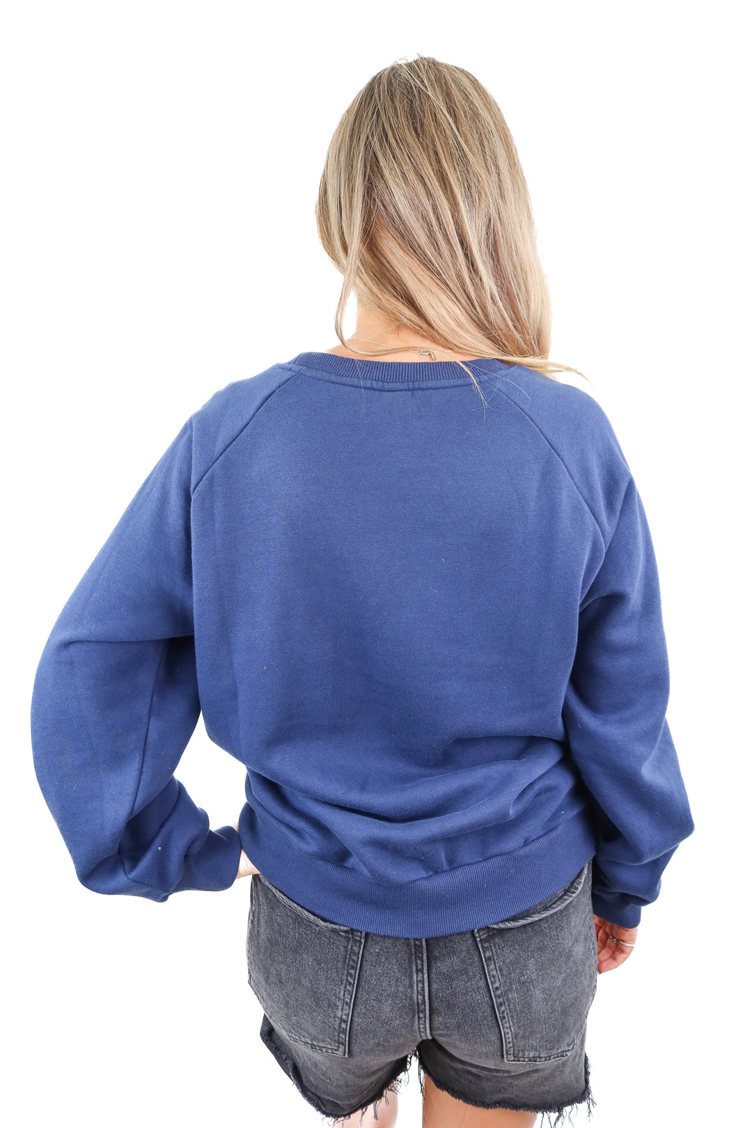 the cuddle colab navy sweatshirt (M)
