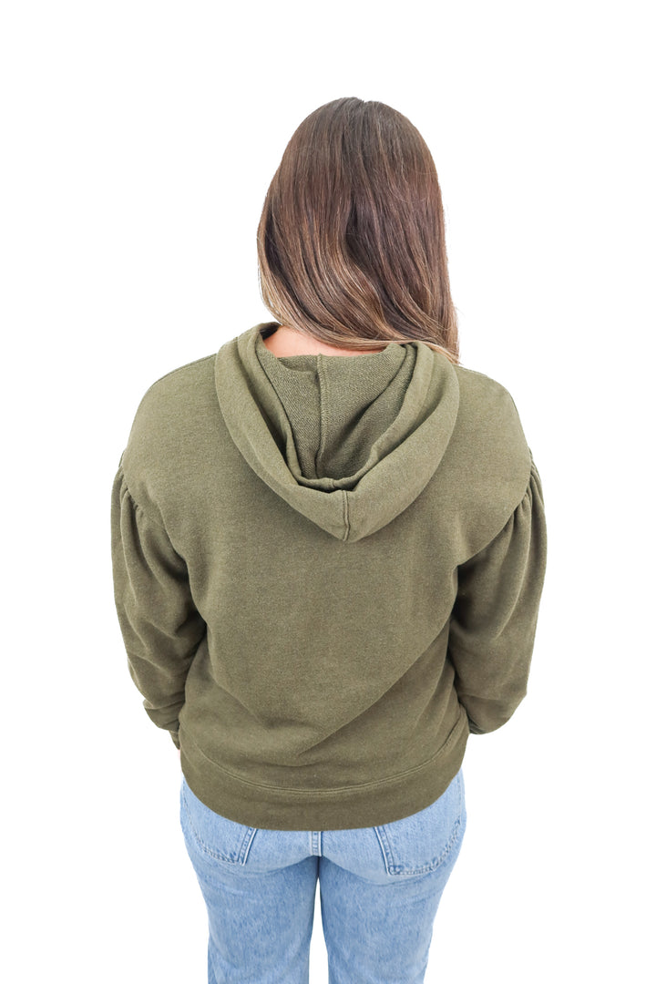 Madewell green hoodie (S)