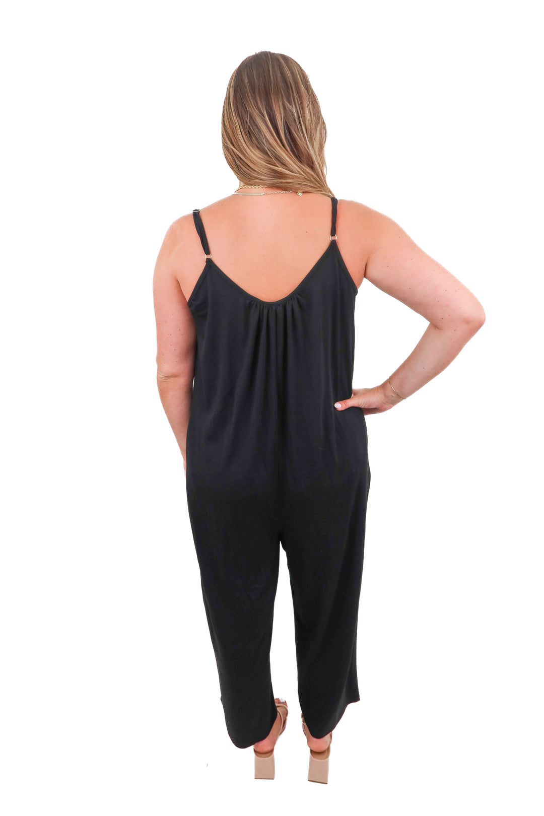 anrabess black jumpsuit (L; retail $78)
