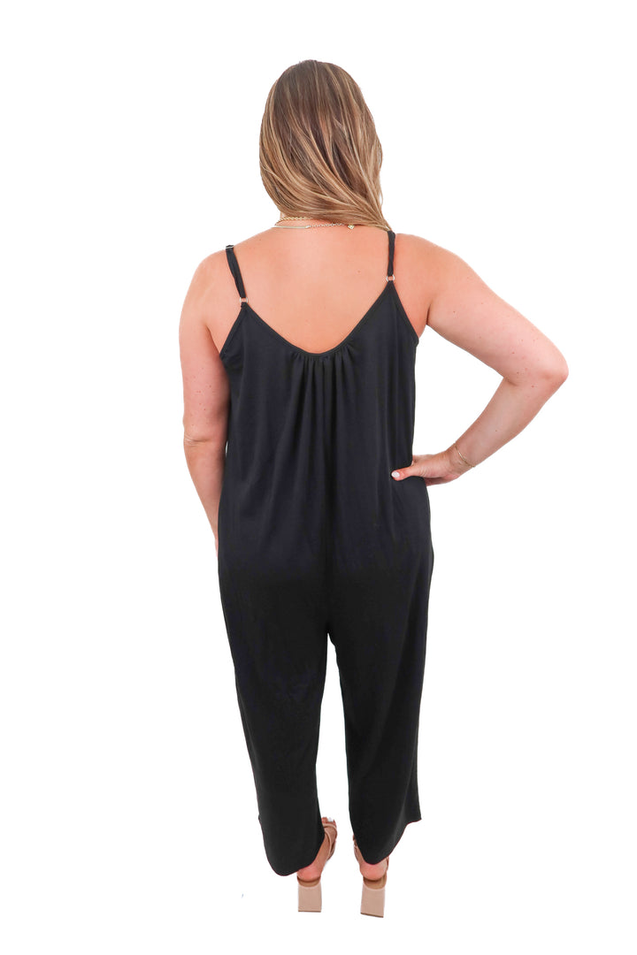 anrabess black jumpsuit (L; retail $78)