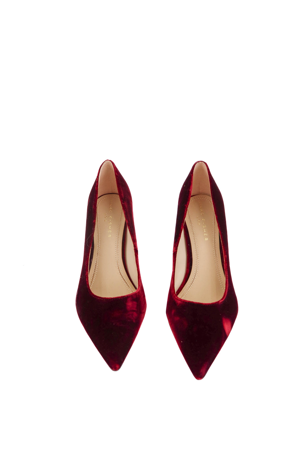 marc fisher burgundy heels (7; retail $100)