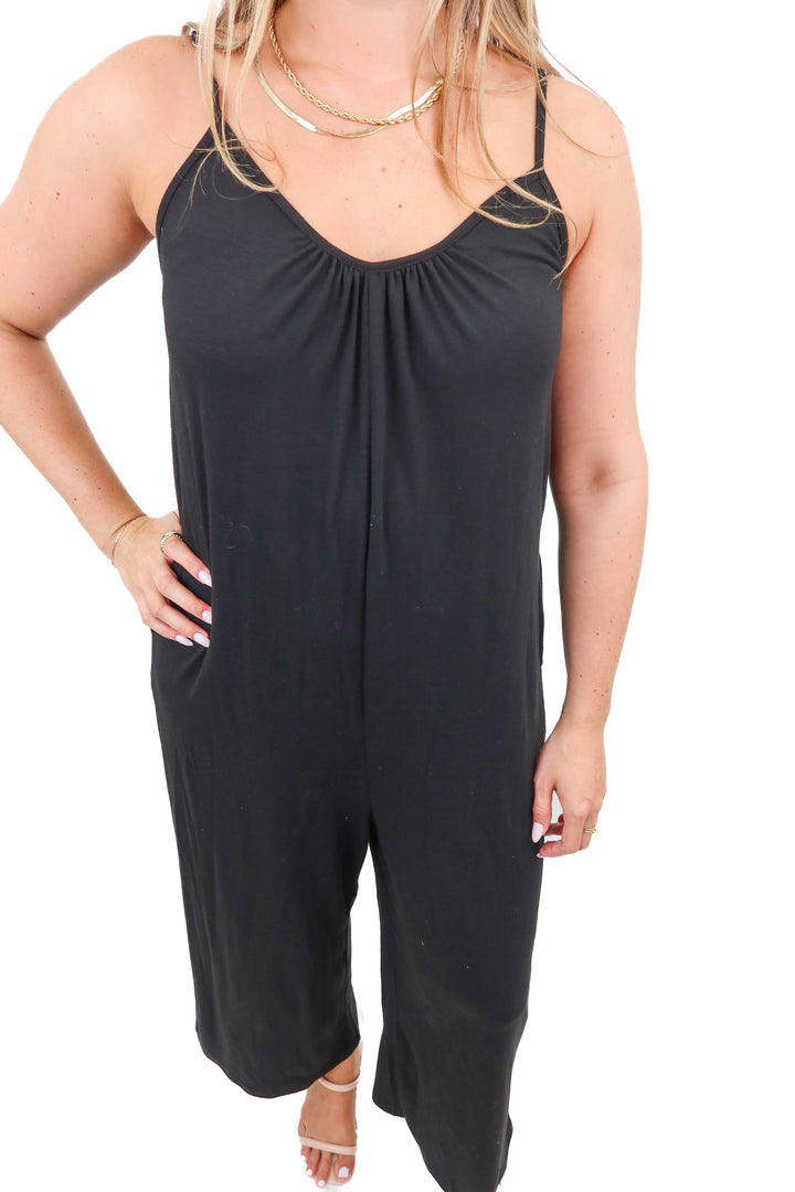 anrabess black jumpsuit (L; retail $78)