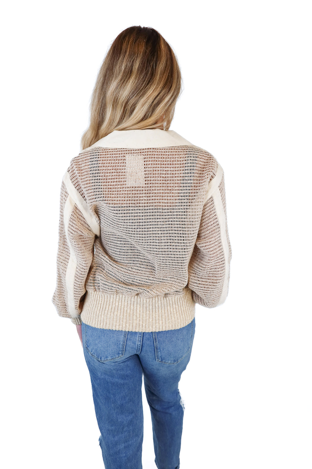 Christian Dior Vintage Tan Knit Button Down (S*; est retail $1200)