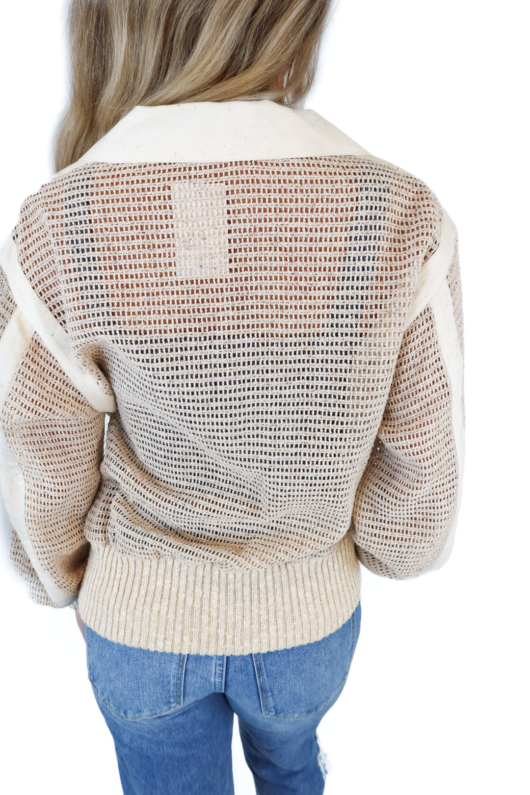 Christian Dior Vintage Tan Knit Button Down (S*; est retail $1200)