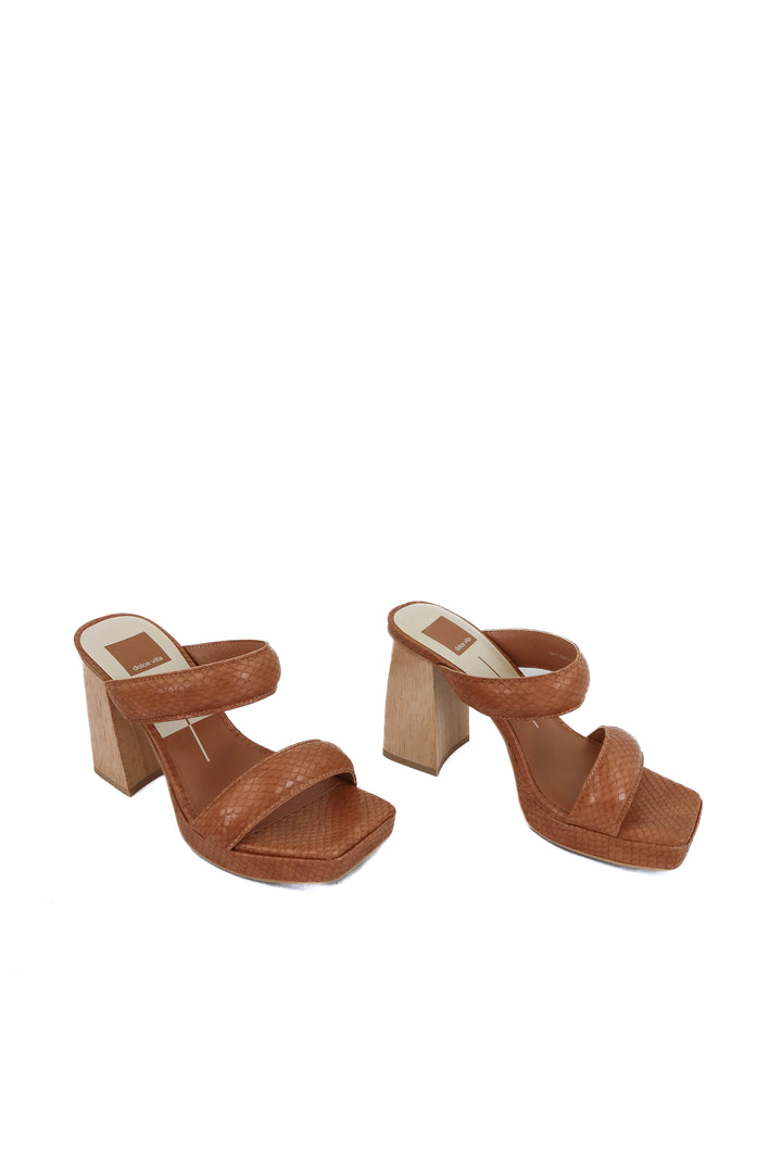 dolce vita brown snakeskin block heel sandals (7)