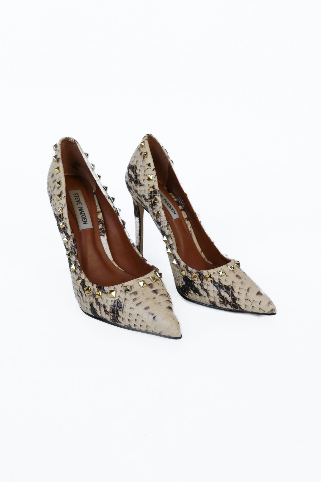 Steve Madden Studded Snakeskin Pumps (7)