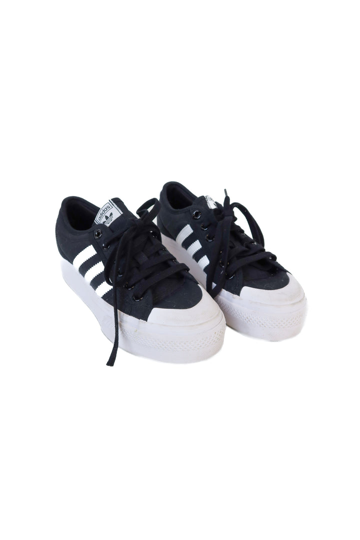 Adidas Black Nizza Canvas Platformm Sneakers (7)