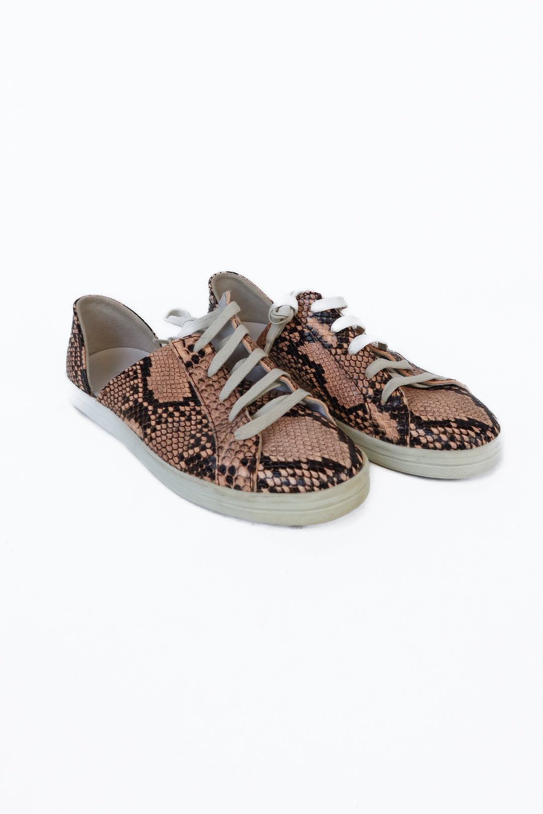 Freda Salvador Pink Snake D'Orsay Sneakers (7; retails for $295)
