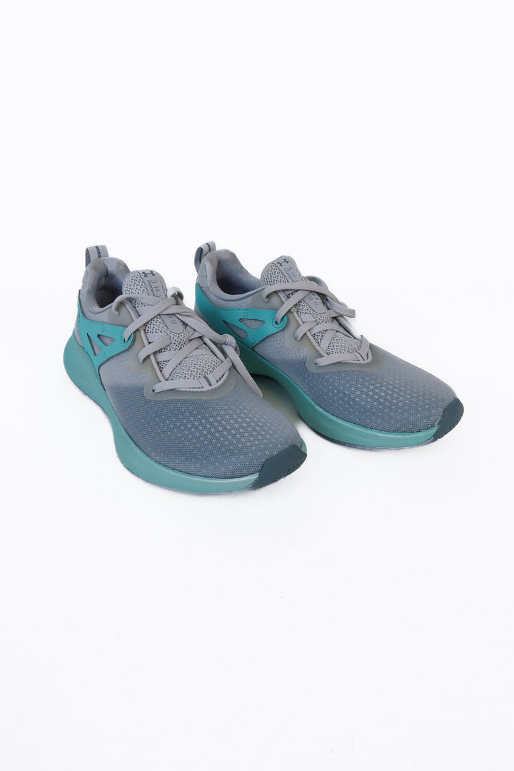 Under Armour Light Grey/Mint Charged Sneakers NWOT (7)