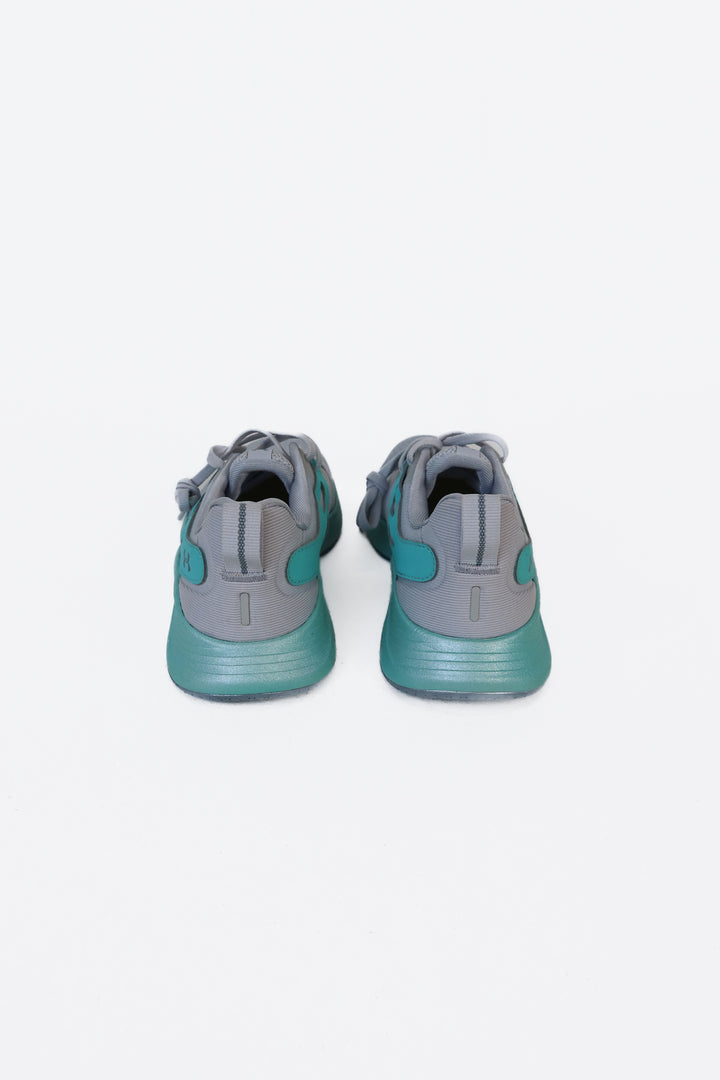 Under Armour Light Grey/Mint Charged Sneakers NWOT (7)