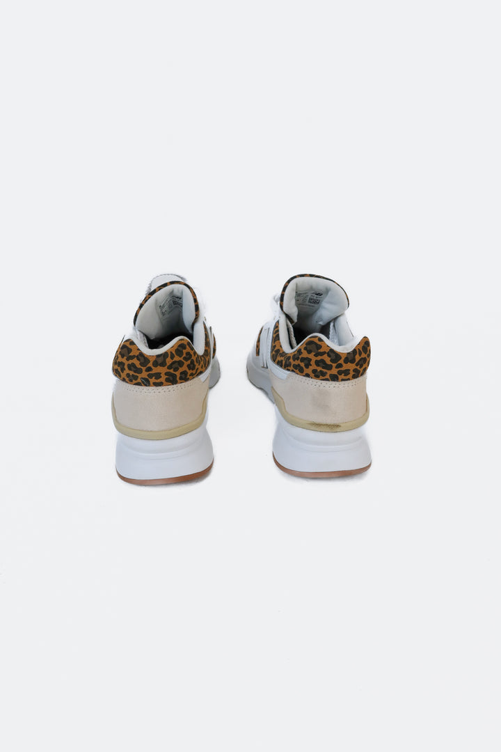 New Balance White/Leopard Print Sneakers (7)