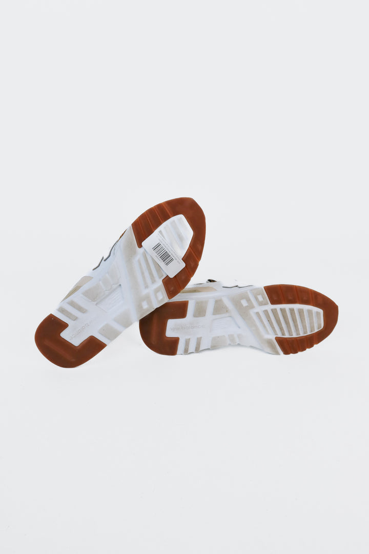 New Balance White/Leopard Print Sneakers (7)
