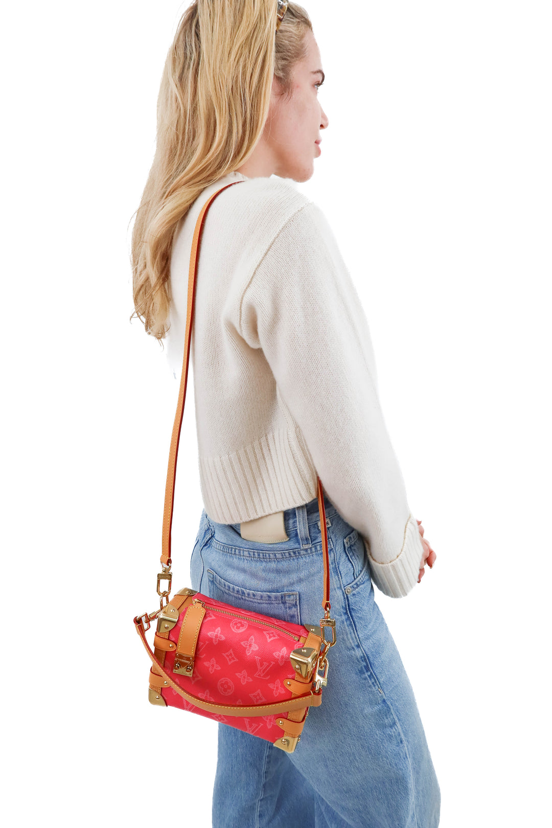 Louis Vuitton Side Trunk PM in Rose Ruban (retail $4,150)