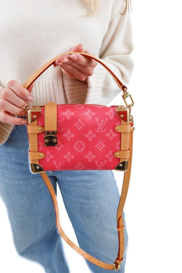 Louis Vuitton Side Trunk PM in Rose Ruban (retail $4,150)