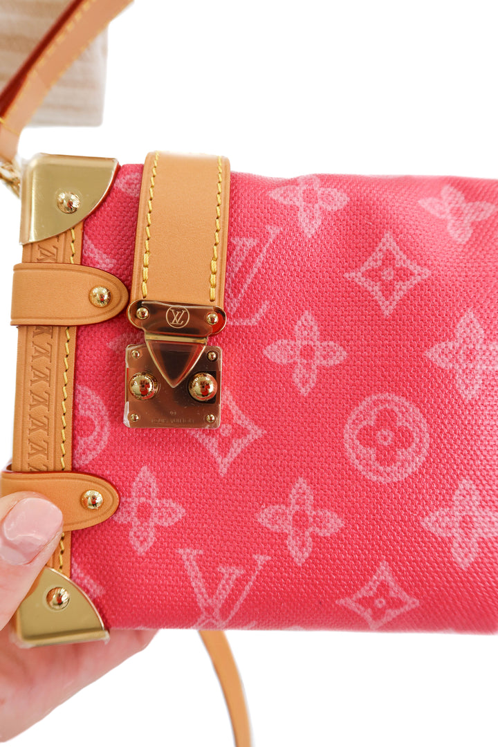 Louis Vuitton Side Trunk PM in Rose Ruban (retail $4,150)