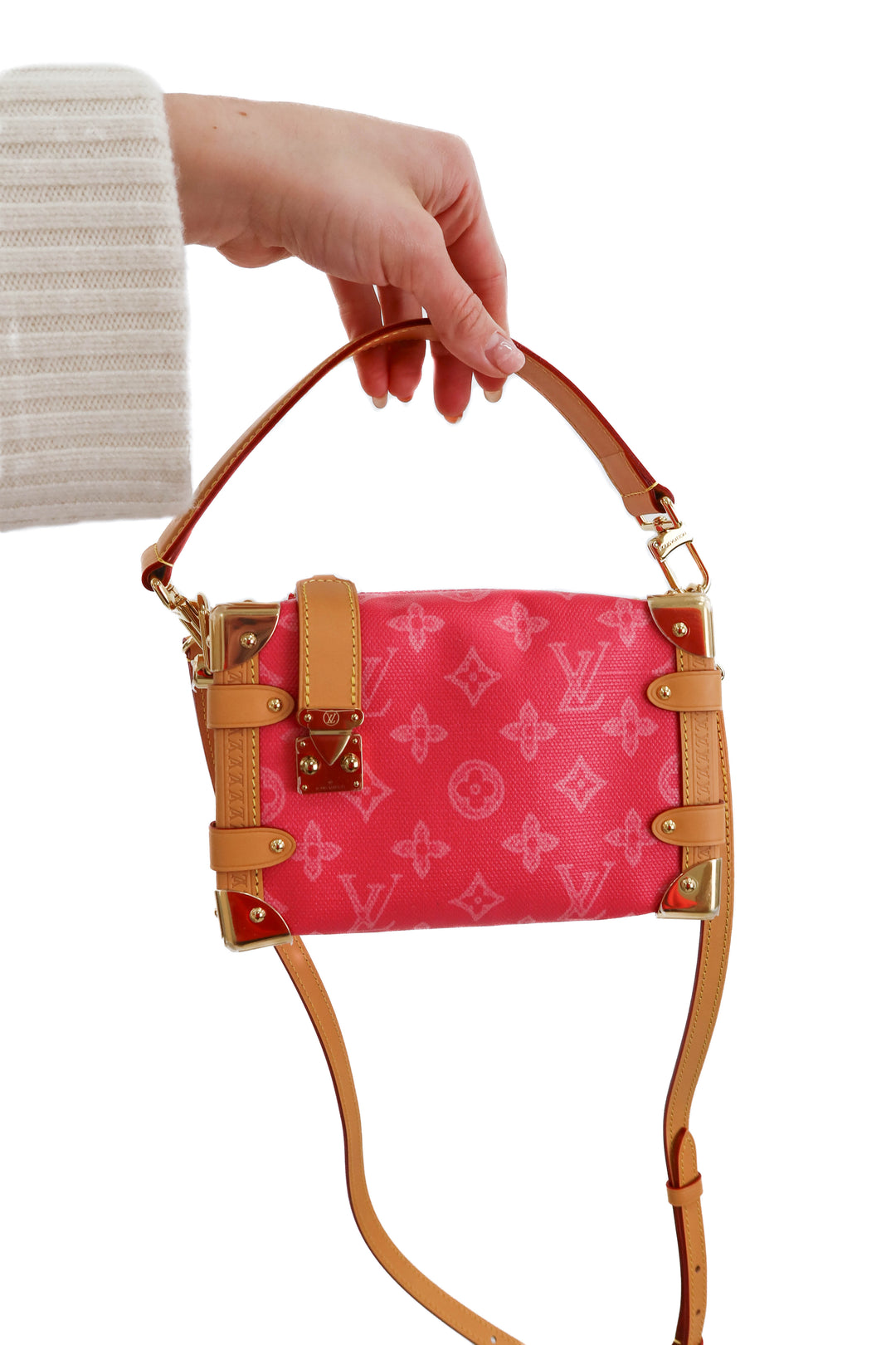 Louis Vuitton Side Trunk PM in Rose Ruban (retail $4,150)
