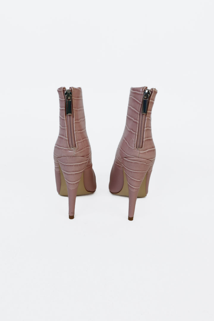Just Fab x Jessie James Decker Pink Booties NWOT (7)