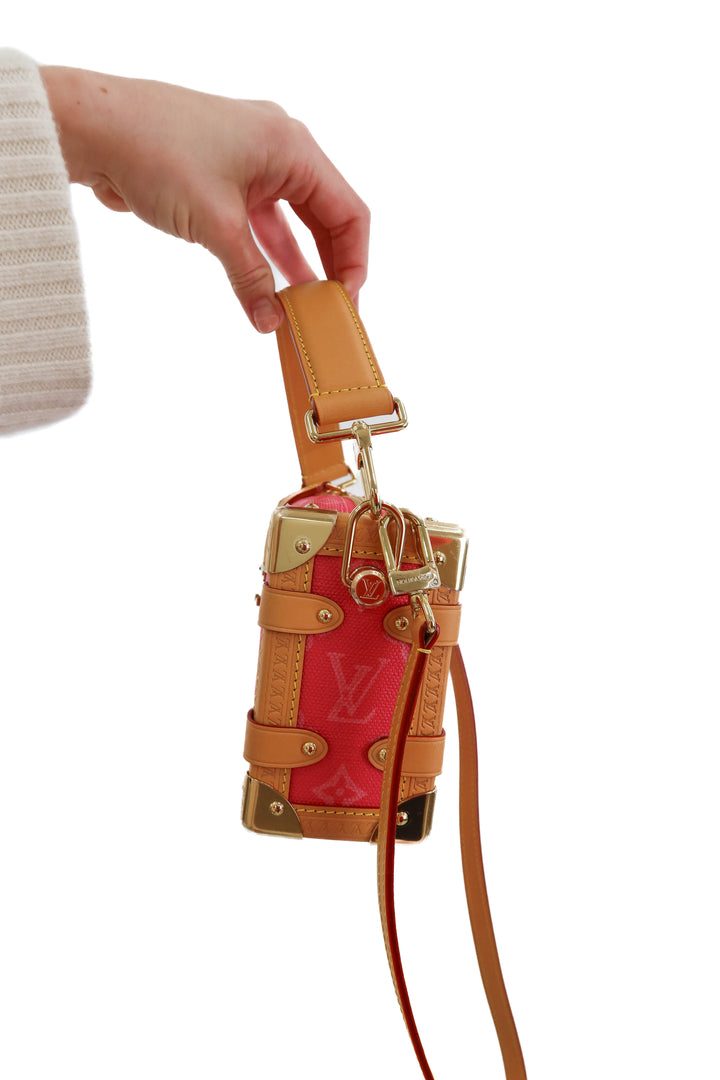 Louis Vuitton Side Trunk PM in Rose Ruban (retail $4,150)