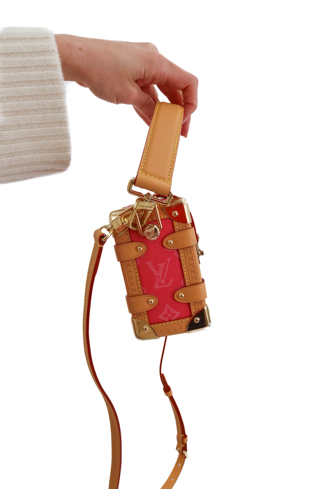 Louis Vuitton Side Trunk PM in Rose Ruban (retail $4,150)