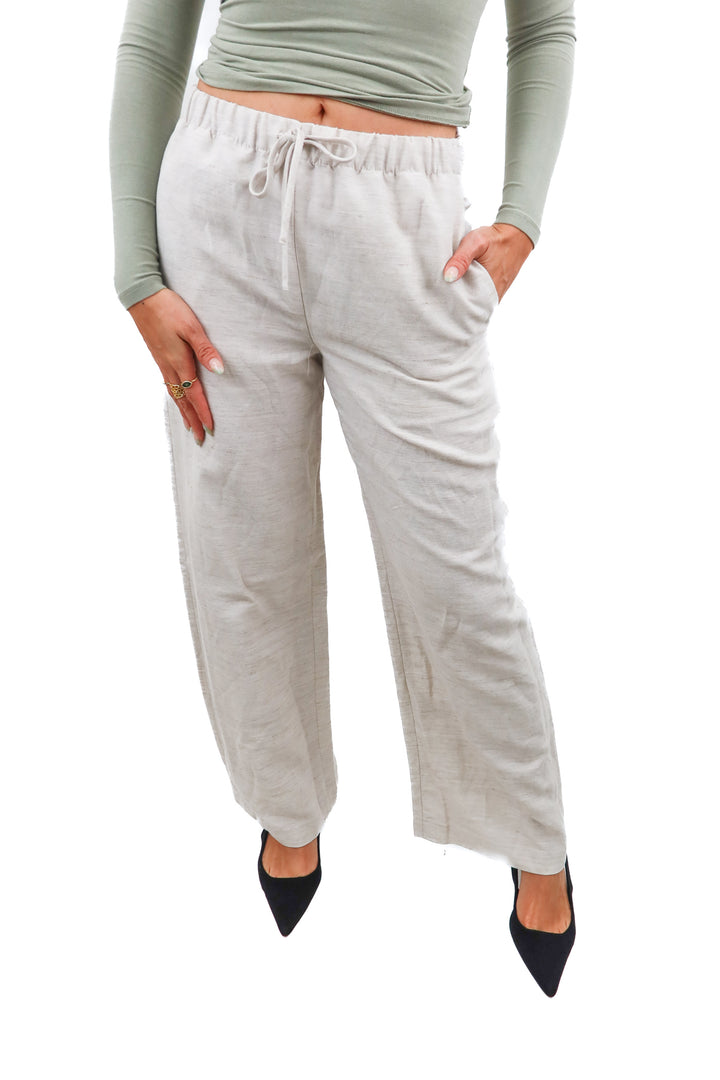 wilfred ecru linen pants (S; retail $138)