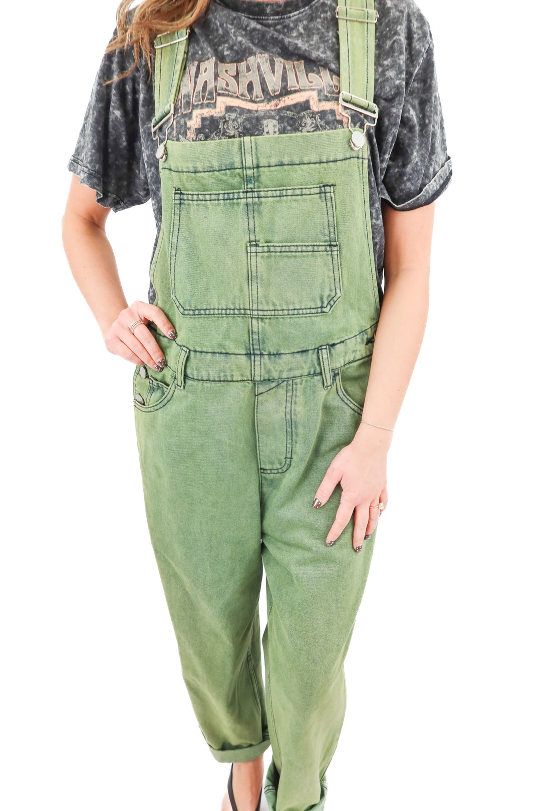 anrabess green overalls (m; retail $65)