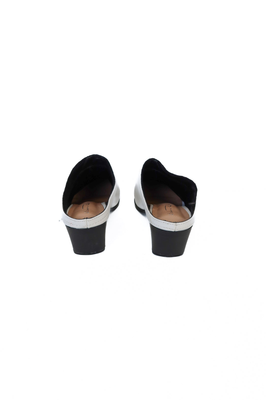 Modern Rush White Metal Toe Heeled Mule (7)