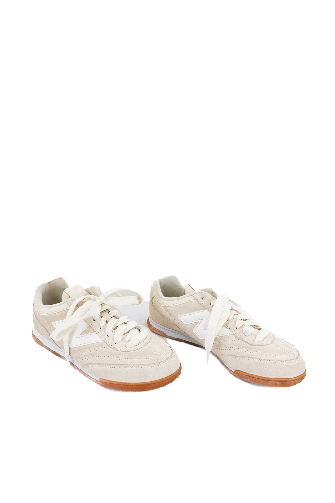 new balance tan sneakers (8.5; retail $105)