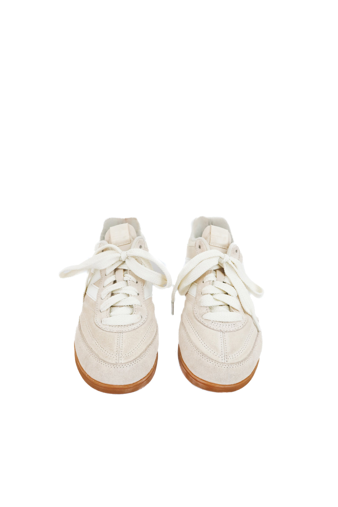 new balance tan sneakers (8.5; retail $105)