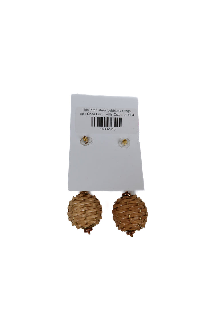 lisi lerch straw bubble earrings