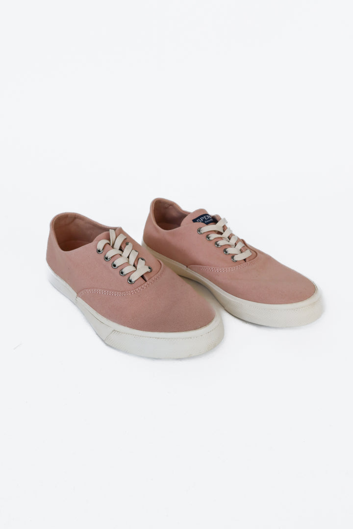 Sperry Light Pink Top-Sider Canvas Sneakers (7)