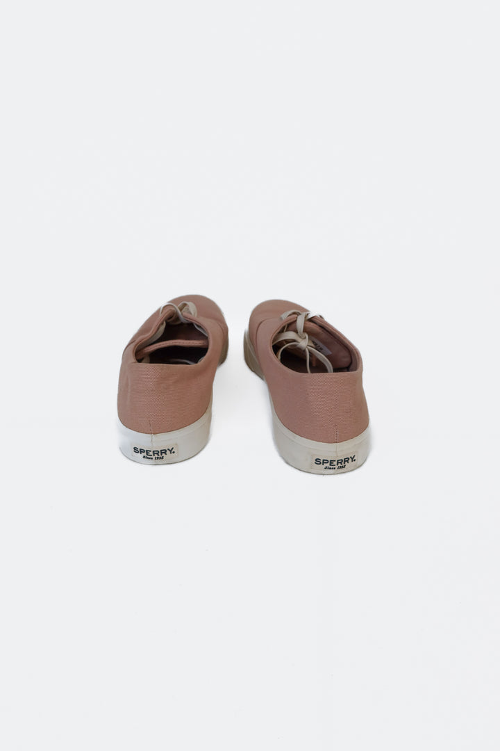 Sperry Light Pink Top-Sider Canvas Sneakers (7)
