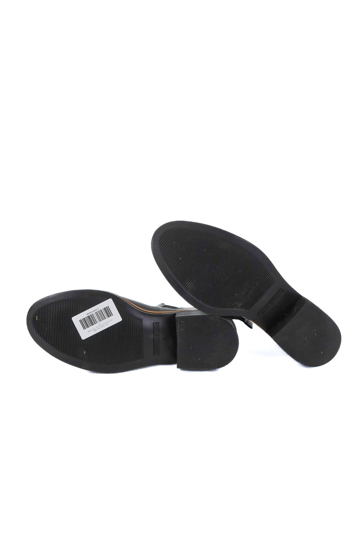 bernardo black booties (9; retail $320)