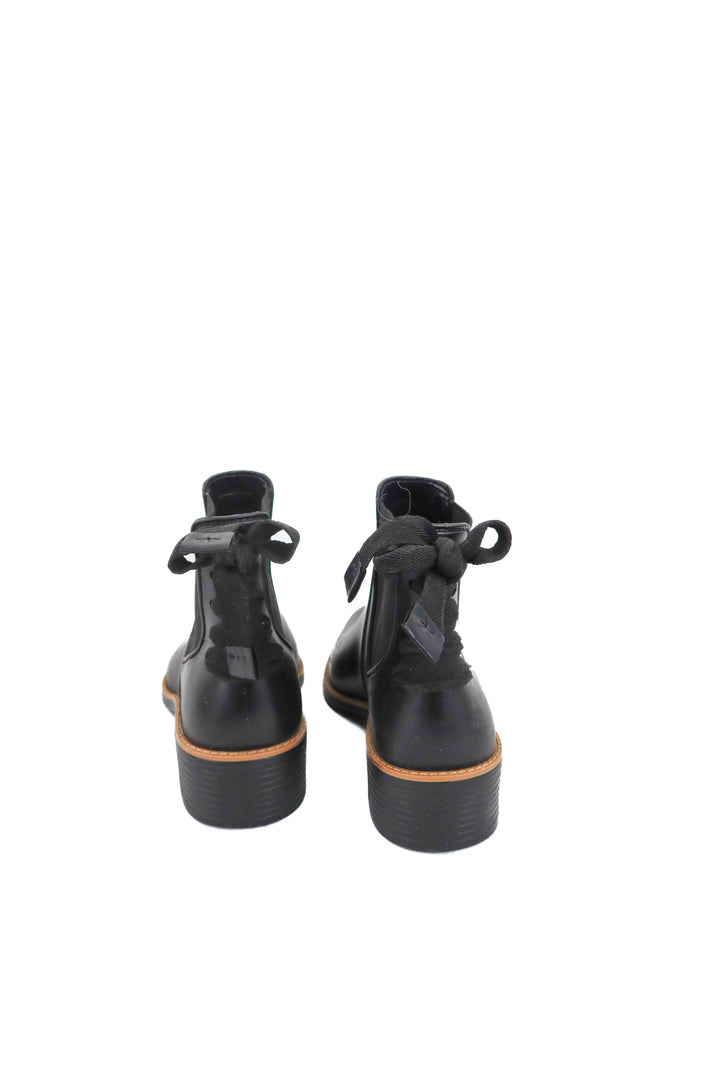 bernardo black booties (9; retail $320)