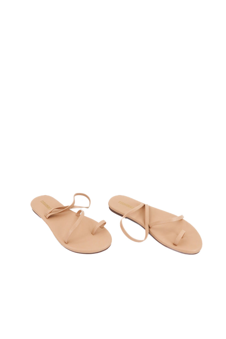 cushionaire nude sandals (6.5)