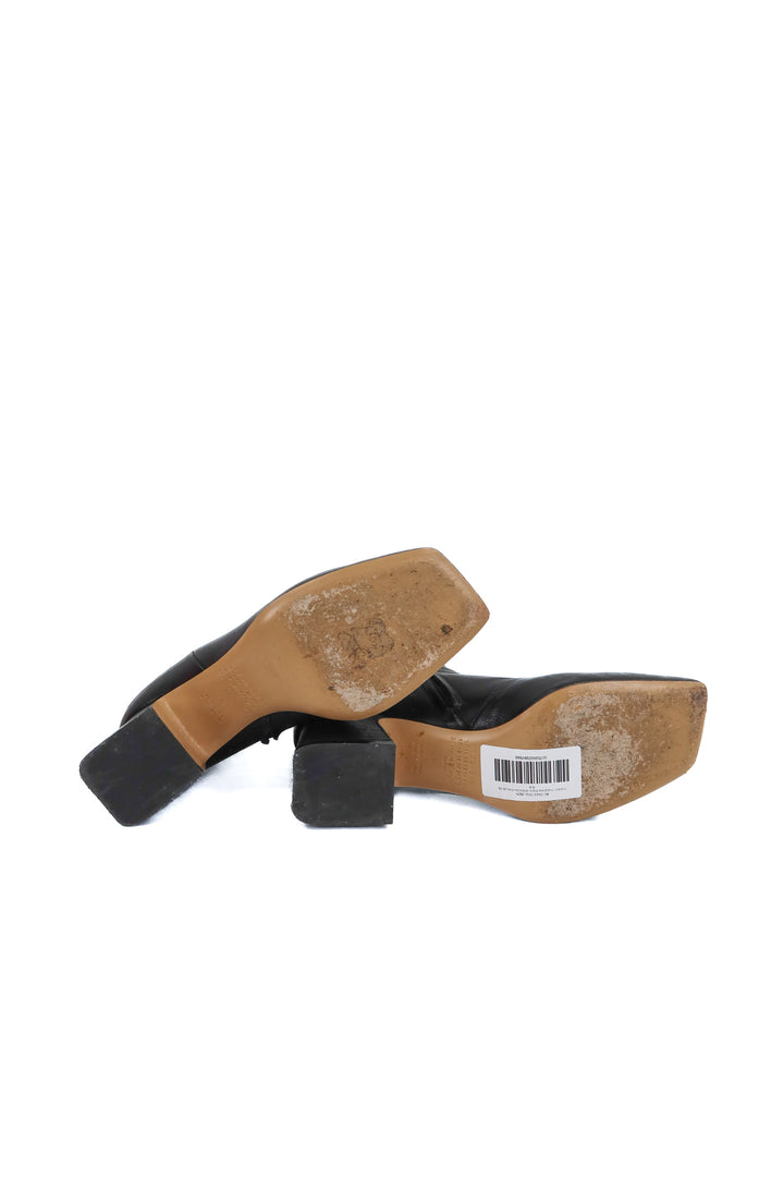 maison margiela black ankle booties (6.5; retail $1650)