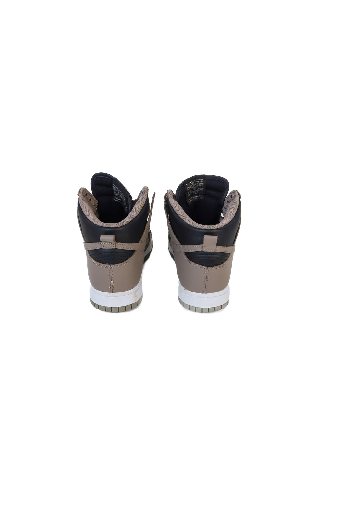 nike black and taupe sneakers (mens 8.5/womens 10)
