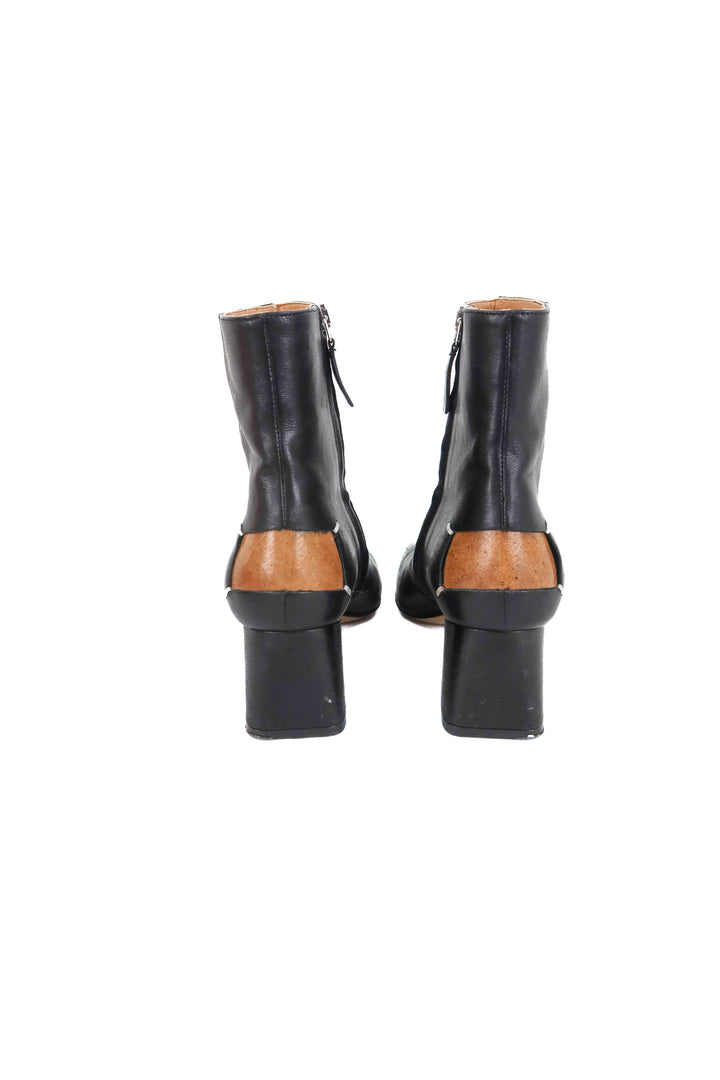maison margiela black ankle booties (6.5; retail $1650)