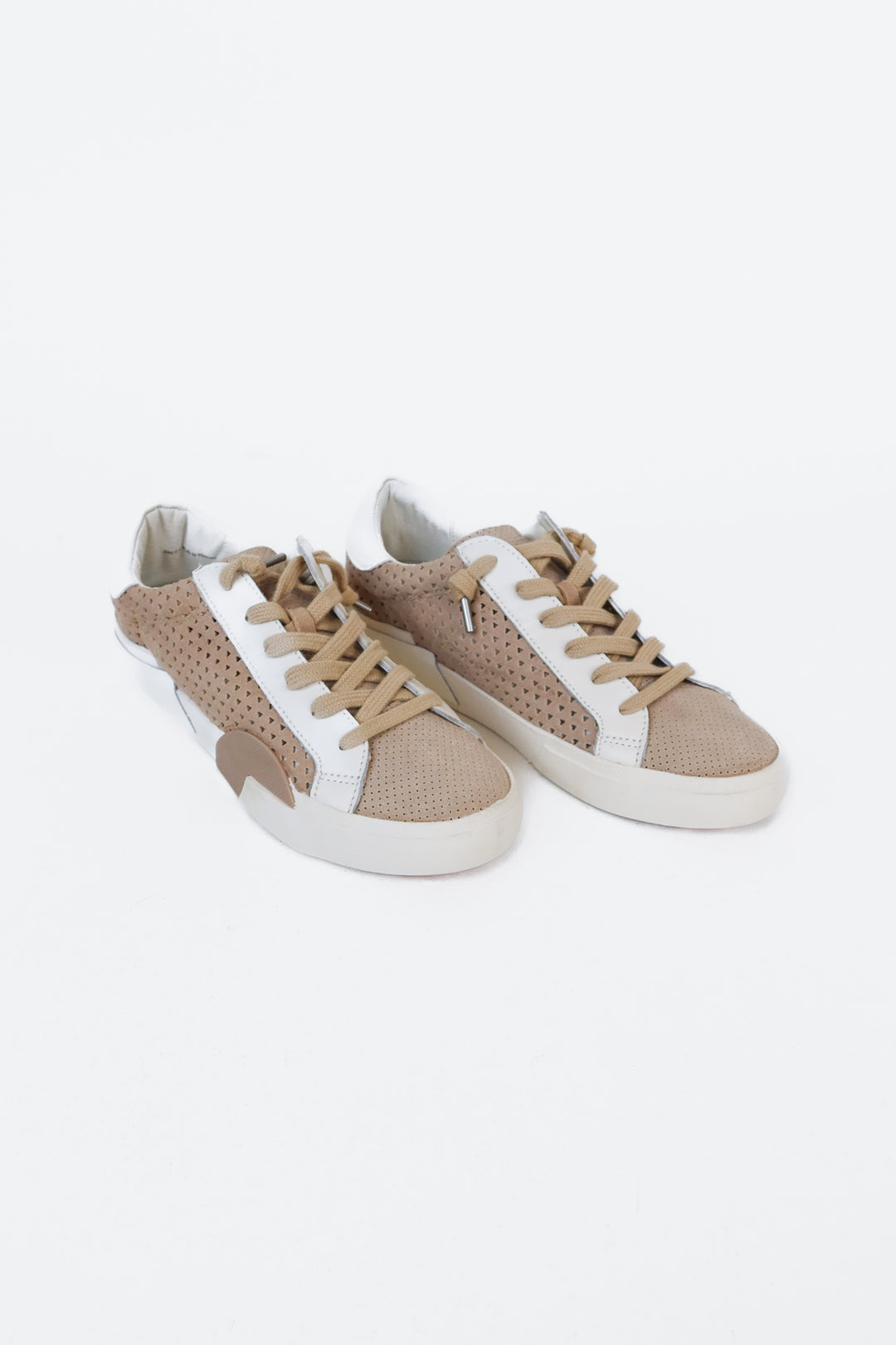 Dolce Vita Tan and White Tennis Shoes (7.5)