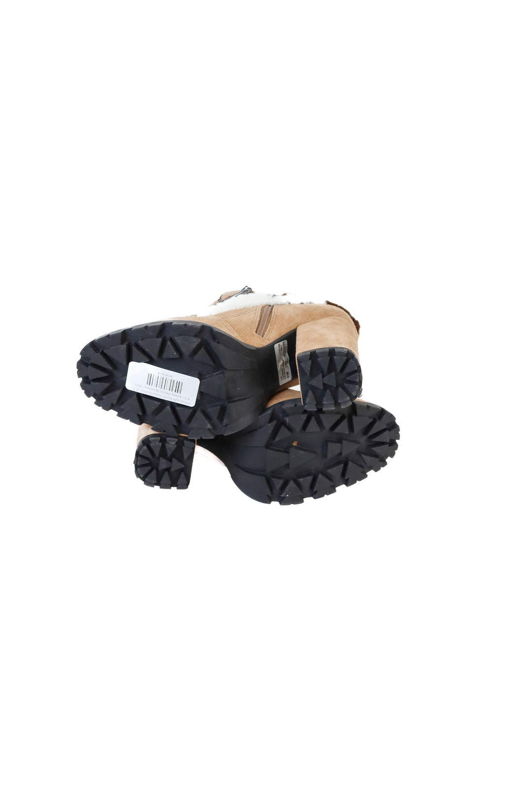schutz light brown suede booties (8.5)