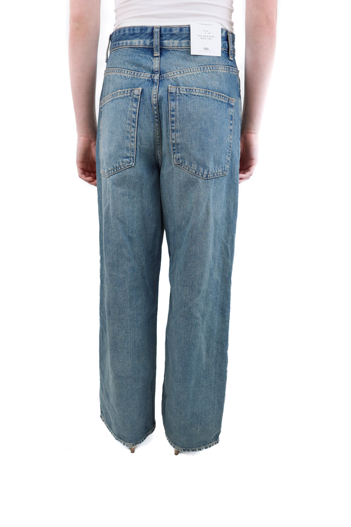 zara the high rise wide leg jeans nwt (4; retail $59.90)