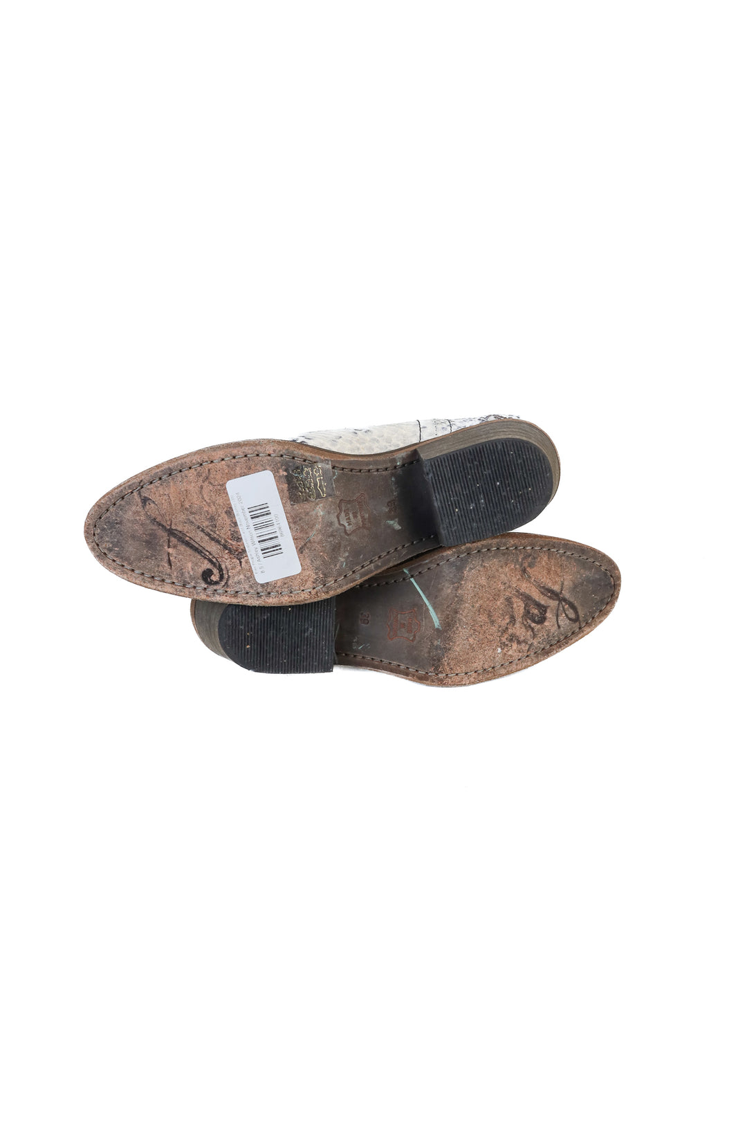 Free People Snakeskin and Black Booties (39)