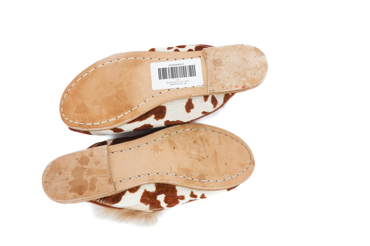 sabah cow print shoes (5.5; retail $395)