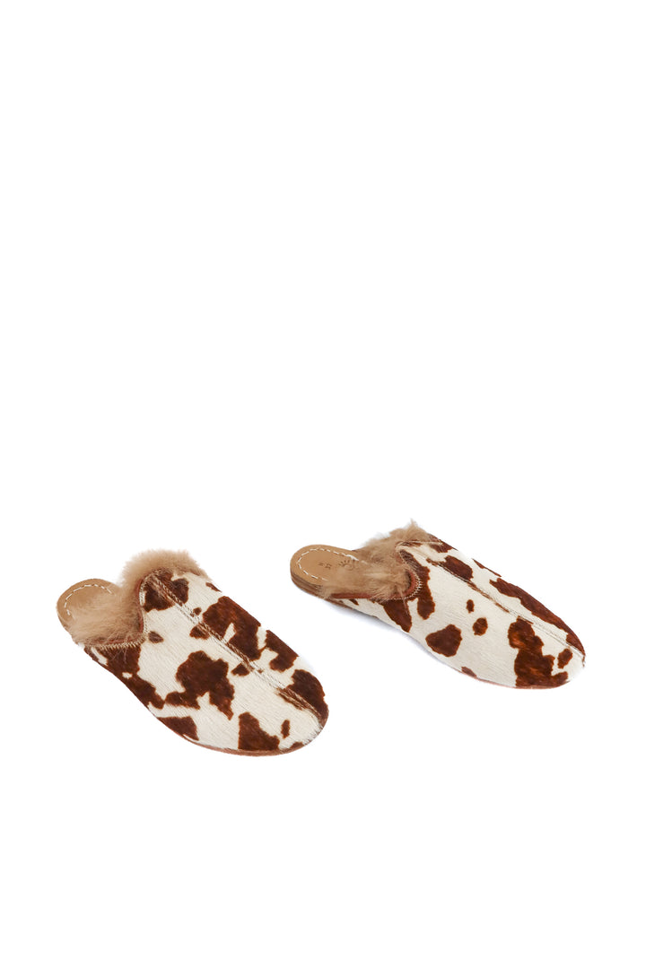 sabah cow print shoes (5.5; retail $395)